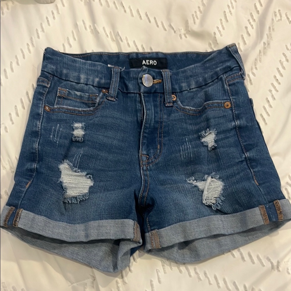 Women's Blue Denim Shorts